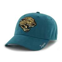 Jacksonville Jaguars 47 Brand Womens Sparkle Clean Up Hat - Adjustable