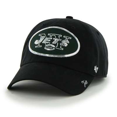 New York Jets 47 Brand Womens Sparkle Clean Up Hat - Adjustable
