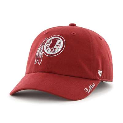 Washington Redskins 47 Brand Womens Sparkle Clean Up Hat - Adjustable