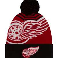 Detroit Red Wings New Era Logo Whiz 2 Pom Knit Beanie
