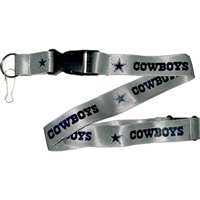 Dallas Cowboys Logo Lanyard - Silver