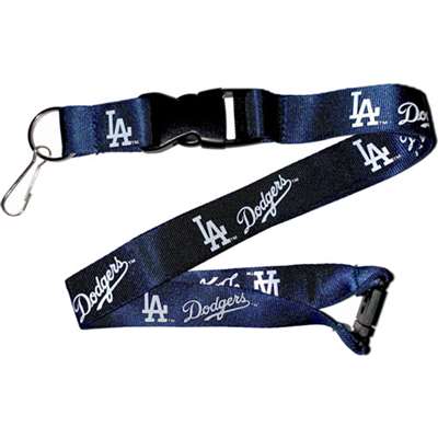 Los Angeles Dodgers Crossover Lanyard with Safety Latch 