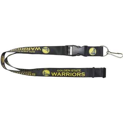 Golden State Warriors Logo Lanyard - Black