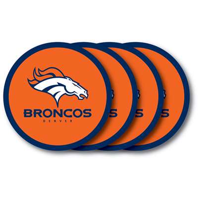 Denver Broncos Coaster Set - 4 Pack