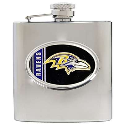 Baltimore Ravens Stainless Steel Hip Flask