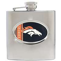 Denver Broncos Stainless Steel Hip Flask