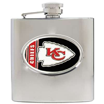 Kansas City Chiefs Stainless Steel Hip Flask