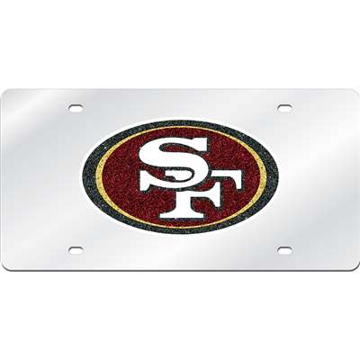 San Francisco 49 ers License Logo Plate Schild 30 cm,NFL Football,Neu 