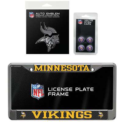 Minnesota Vikings 3 Piece Automotive Fan Kit