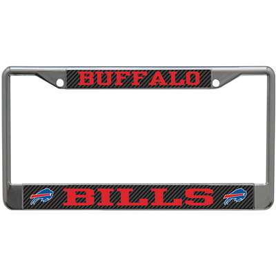 Buffalo Bills Metal License Plate Frame - Carbon Fiber