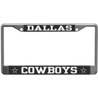 Dallas Cowboys Metal License Plate Frame - Carbon Fiber