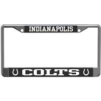 Indianapolis Colts Metal License Plate Frame - Carbon Fiber