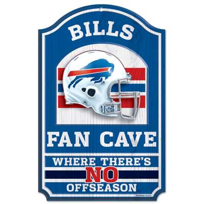 Buffalo Bills Fan Cave Wood Sign