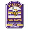 Minnesota Vikings Fan Cave Wood Sign