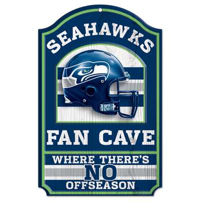 Seattle Seahawks Fan Cave Wood Sign