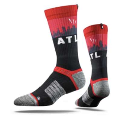 Atlanta Strideline Strapped Fit 2.0 Socks - Red/Black