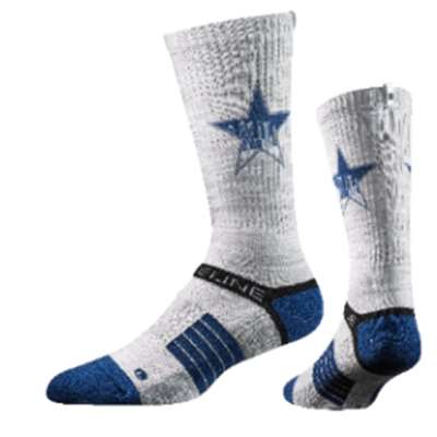 Dallas Strideline Strapped Fit 2.0 Socks - Navy/Grey
