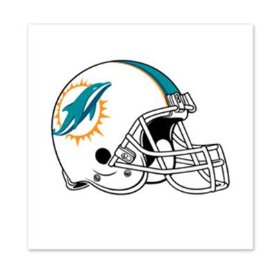 Miami Dolphins Temporary Tattoo - 4 Pack