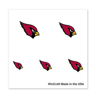 Arizona Cardinals Fingernail Tattoos - 4 Pack