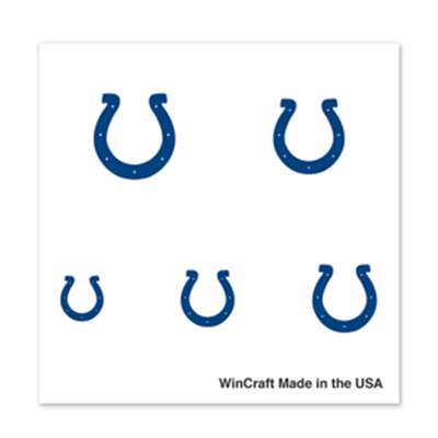 Indianapolis Colts Fingernail Tattoos - 4 Pack