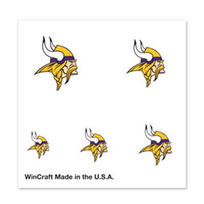 WinCraft Minnesota Vikings Fingernail Tattoos - 4 Pack