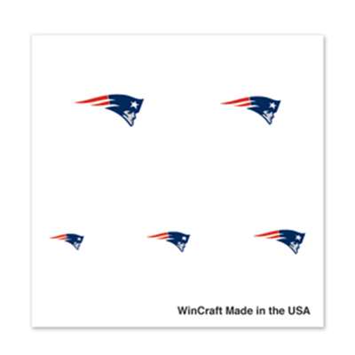 New England Patriots Fingernail Tattoos - 4 Pack