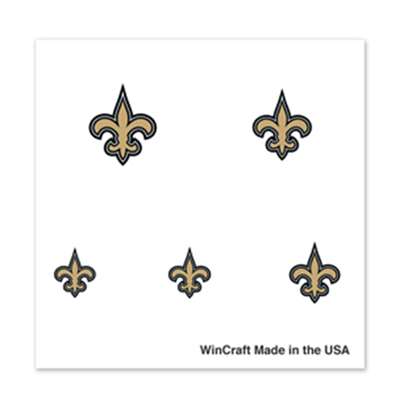 New Orleans Saints Fingernail Tattoos - 4 Pack
