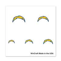 San Diego Chargers Fingernail Tattoos - 4 Pack