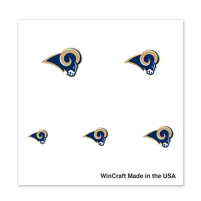 St. Louis Rams Fingernail Tattoos - 4 Pack