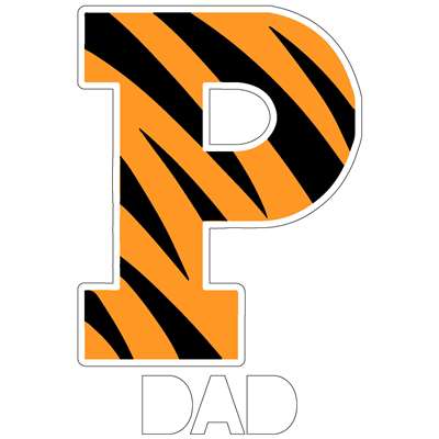 Princeton Tigers Transfer Decal - Dad