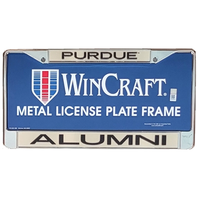 Purdue Boilermakers Metal Alumni Inlaid Acrylic License Plate Frame
