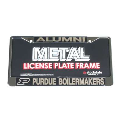 Purdue Boilermakers Alumni Metal License Plate Frame W/domed Insert