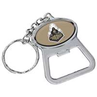 Purdue Boilermakers Metal Key Chain And Bottle Opener W/domed Insert