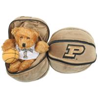 Purdue Boilermakers Stuffed Bear in a Ball - Basketball