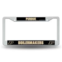 Purdue Boilermakers White Plastic License Plate Frame