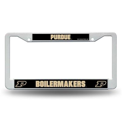 Purdue Boilermakers White Plastic License Plate Frame