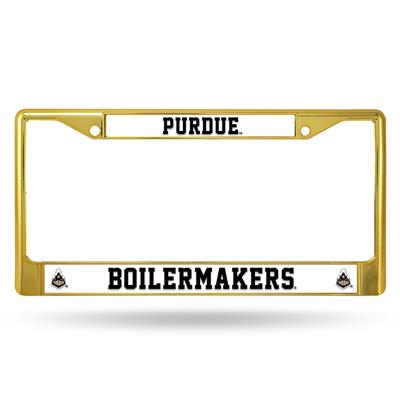 Purdue Boilermakers Team Color Chrome License Plate Frame
