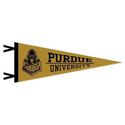 Purdue Boilermakers Wool Felt Pennant - 9" x 24"