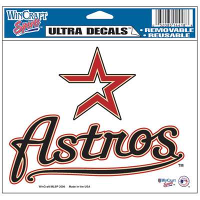 Houston Astros Ultra decals 5" x 6"