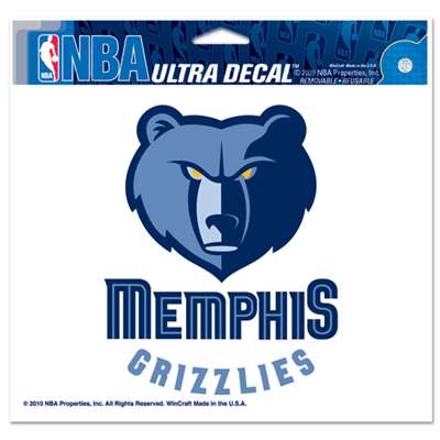 Memphis Grizzlies Ultra decals 5" x 6"
