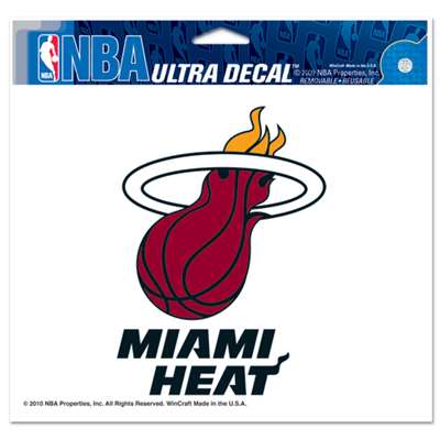 Miami Heat Ultra decals 5" x 6"