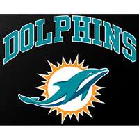 Miami Dolphins Full Color Die Cut Transfer Decal - 6" x 6"