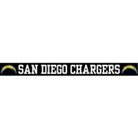 San Diego Chargers Die Cut Transfer Decal Strip - White