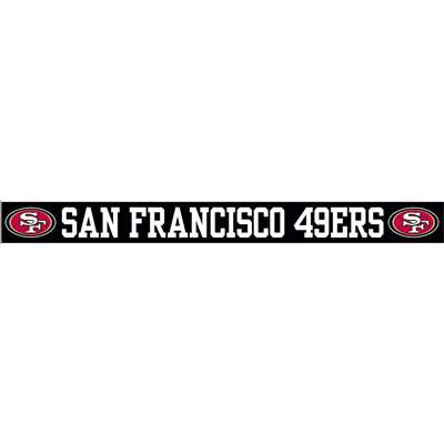 San Francisco 49ers Die Cut Transfer Decal Strip - White