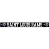 St. Louis Rams Die Cut Transfer Decal Strip - White