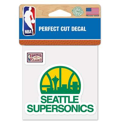 Seattle Supersonics Die Cut Decal - 4" x 4"