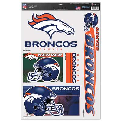 Denver Broncos Ultra Decal Set - 11'' X 17''