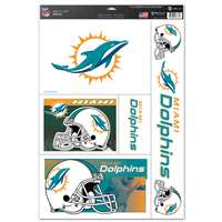 Miami Dolphins Ultra Decal Set - 11'' X 17''