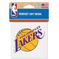 Los Angeles Lakers Full Color Die Cut Decal - 4" X 4"