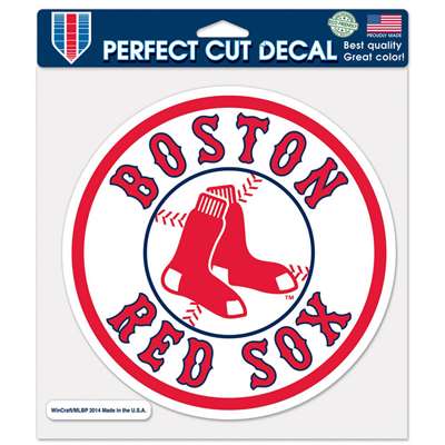 Boston Red Sox Full Color Die Cut Decal - 8" X 8"